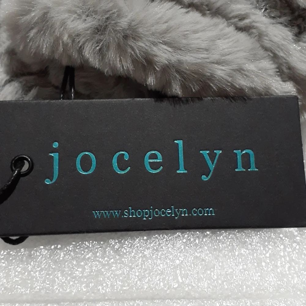 Jocelyn Women's Fingerless Faux Fur Gray Mittens Nwt